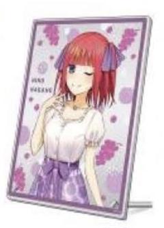 五等分の花嫁ff きゃにめ限定 アクリルプレート　中野 二乃