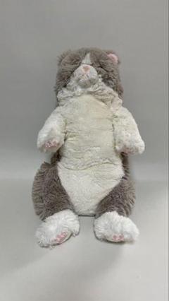 ひざねこ すやすやぬいぐるみ グレー サンレモン