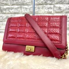 ✨極美品✨JIMMY CHOO　ジミーチュー　チェーンショルダーバッグ　パイソン ✨美品✨ジミーチュウ ショルダーバッグ チェーン パイソン