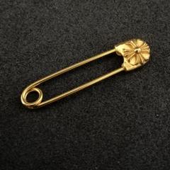 K18YG WG PG 小 ブローチ 安全ピン チャーム 18金 18K パーツ ブローチ 安全ピン K18 イエローゴールド 日本製 【IFPA14101