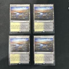 MTG 湿地の干潟　4枚セット MTG 湿地の干潟 Secret Lair 4枚セット 英語 EN 状態難あり