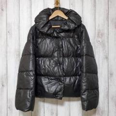 【一度使用美品】Heather ラクーンファーのフード付ダウンジャケットブラック 一度使用美品】Heather ラクーンファーのフード付ダウン