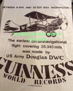 70'S製GUINNESS WORLD RECORDS コットンフラッグ