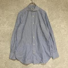 テッシトゥーラモンティ（41/88）ストライプ長袖シャツ＊胸ポケット＊キレイめ