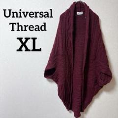Universal Thread 【XL】バーガンディ ポンチョ・ケープコート