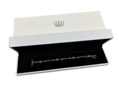 ●美中古Justin Davisジャスティン ゴールドクラウンローズブレスレット