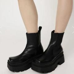 未使用級】SLY 厚底 サイドジップ サイドゴアブーツ 22.5cm レザー