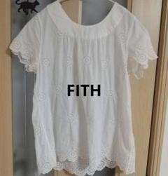 キッズ 150 FITH フィス ホワイト 夏ブラウス シャツ