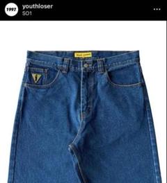 youth loser wide denim pantsのサムネイル