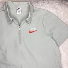 NIKE ナイキ ハーフジップ 半袖 ワークシャツ ペールトーン