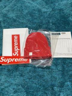 overdyed ribbed beanie RED