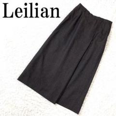 Leilian レリアン ロングフレアスカート ブラウン 9 B8236