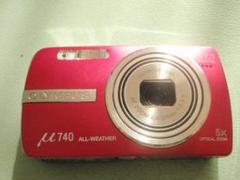 デジカメ　μ（ミュー）750 サンセットレッド Amazon | OLYMPUS デジタルカメラ μ750 サンセットレッド μ-750