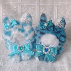 b167 ぬい服 12cm ちびぐるみ 着ぐるみ おすわり ピンク水天使狼セット 12cm♡ぬい服ちびぐるみ♡おすわりぬい服♡ねこの着ぐるみ