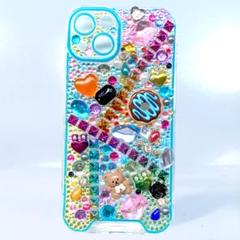 iPhone13ケース デコ電 デコスマホケース キラキラiPhoneケース