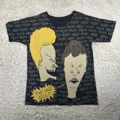 90s Mtv BEAVIS AND BUTT-HEAD Tシャツ バンド 総柄