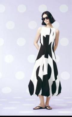 【ZARA】バルーン ドット柄ワンピース ZW COLLECTION 3313/014 バルーン ドット柄ワンピース ZW COLLECTION - ホワイト