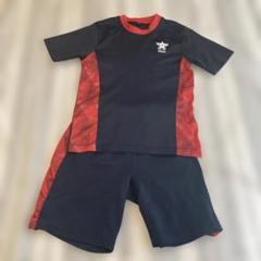 Tシャツとショートパンツセット ネイビーとレッド