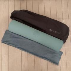 【美品】SUKALA リバーシブルヨガマット　収納バッグ付き SUKALA】Yogi Mat Bag(キャメル・ラベンダー・チャコールグレー