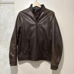 【最終値下げ】ラルフローレン ラム　レザージャケット シングルライダース ラルフローレンブラックレーベル RALPH LAUREN BLACK LABEL