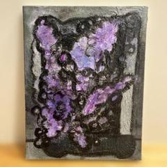 お花のアクリル画★送料込み メイキング】 アクリル絵の具で描く✾花柄の描き方 How to Paint