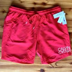 カルバンクライン 水着 ビッグロゴ 赤 スイムウェア  CK レッド（赤）系 S Calvin Klein(カルバンクライン) 水着(メンズ