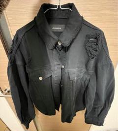 【値下げ中】デニムBIGZIPジャケット　JEANASIS JEANASIS（ジーナシス）の「デニムBIGZIPシャツジャケット
