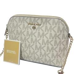 MICHEL KORS チェーンショルダーバッグ 総柄　MK クロスボディバッグ