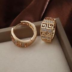 ✳️フープ ゴールド　ジルコニア　ピアス　レディース　メンズ✳️