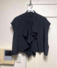 lad musician フリルシャツ　ブラック LAD MUSICIAN - Frill Shirt | fakejam