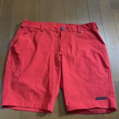 ムータマリン　赤 ショートパンツ ゴルフ　新品未使用タグ付き MUTA MARINE 6 未使用 赤色ショートパンツ 波のロゴ付き - メルカリ
