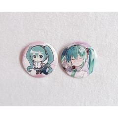 初音ミク 関西エンジョイ 缶バッジ 2点セット ①