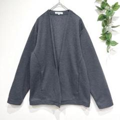 ディーコレクション　カーディガン　メンズ　ボタンレス　長袖　カットソー　綿混　S