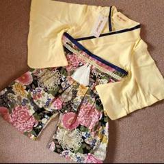 【新品未使用】袴　ロンパース　男の子　80size　花柄　和服