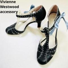 希少✨Viviennne Westwood ヴィヴィアン　パンプス　リボン　赤 希少✨美品✨ヴィヴィアンウエストウッド ステッチ リボン