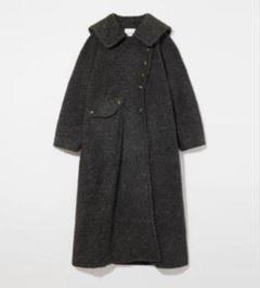 ジャケット・アウター eaphi big collar middle coat 2023 England style High collar jacket trench men army green
