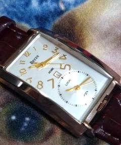 D6322 VERZE メンズクォーツ デュアルフェイス 新品電池 美品