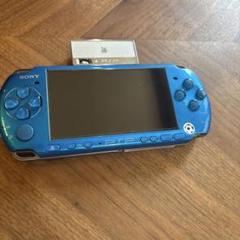 青色 PSP 本体 ステッカー付き