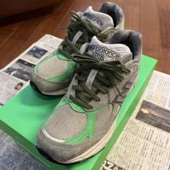 箱無パタ✖︎END ✖︎New Balanceコラボ　スニーカー グレー/グリーン 箱無パタ✖︎END ✖︎New Balanceコラボ スニーカー グレー/グリーン