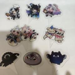 ホロライブEN 台湾スシロー限定 フワモコ アクリルブロック クリアしおり ホロライブ EN 台湾スシロー フワモコ&Ruffians クリアしおり
