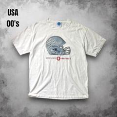 00s NCAA オハイオ大学 ヴィンテージT カレッジロゴ アメフト スクール