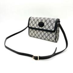 【GUCCI】ショルダーバッグ　GGスプリーム　PVC ネイビーのサムネイル