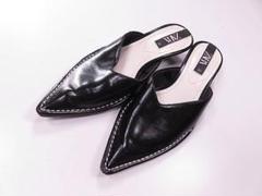 【値下げ】ZARA ザラ　ミュール　靴　ポインテッドトゥ　黒　35/22.5㎝
