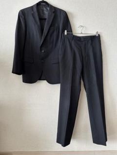 【MALE&Co. 刺繍入 メンズスーツ】 スーツ上下セット Y5 黒