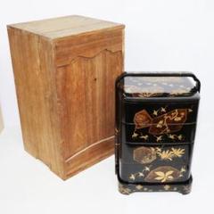 蒔絵 金彩 漆器 重箱 4段 梨地 岡持ち 木製 木箱付き 蒔絵 金彩 漆器 重箱 4段 梨地 岡持ち 木製 木箱付き - メルカリ