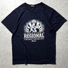 DYNASTY 半袖Tシャツ　アメリカフロリダ　スクール　陸上競技　ネイビー　S