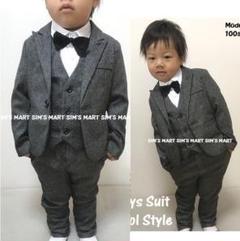 カッコいい✨男の子フォーマルスーツ グレー