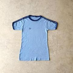 80s 90s adidas リンガーTシャツ あのちゃん あいみょん着用 水色