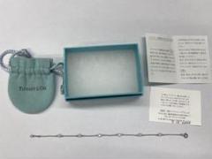 超美品Tiffanyティファニー　バイザヤードダイヤ6P ブレスレットPT950