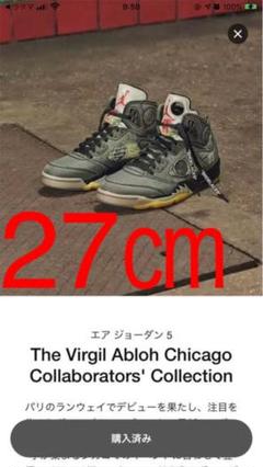 NIKE エアジョーダン5 off-white